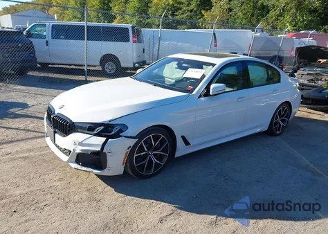 2021 BMW 530I xDrive из США, поврежденный, VIN WBA13BJ03MWX09107